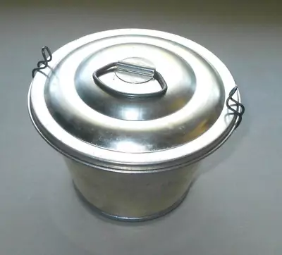 Steamed Pudding Mold 6  Tin Metal Vintage Bakeware Bundt Cake Jello • $29.75