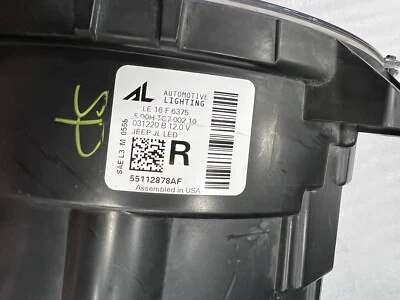 $200 • Buy Jeep Wrangler & Gladiator Headlight Assembly Right Hand OEM 55112878