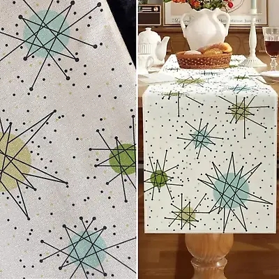 NEW! Franciscan Starburst Inspired Table Runner 72 X13  Beautiful MCM Atomic • $24.99