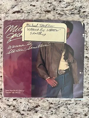 Michael Jackson - Wanna Be Startin' Somethin' 45 Record Epic Records1983 UC • $3.99