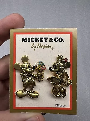 Vintage Mickey & Co By Napier Mickey & Minnie Mouse Disney Pins Brooch • $59.99