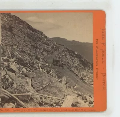 Looking Up Mt Washington Carriage Road Near Halfway New Hampshire NH Stereoview • $9.99