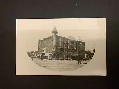 C.1900 Pilgrim Hotel Marshalltown Iowa Real Photo Postcard • $35
