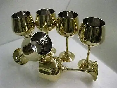  1 Brand New Brass Wine Cup Goblets  • $6.75