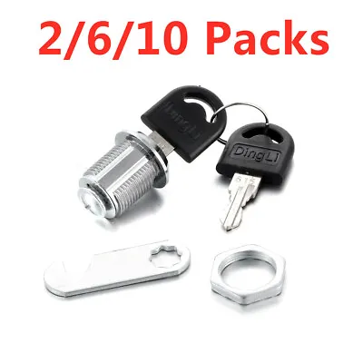 30mm Cylinder Cam Key Lock Tool Box File Cabinet Desk Drawer Camper Trailer Door • $10.81