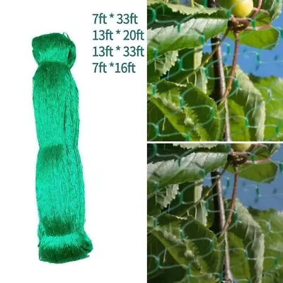 33FT Anti Bird Netting Pond Net Protection Crops Plants Fruits Garden Mesh 16ft • $8.39