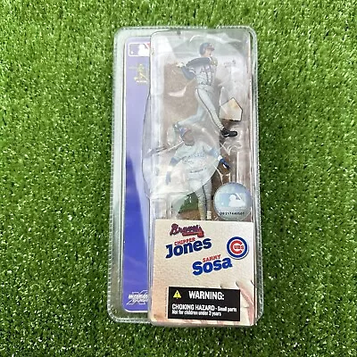 2004 McFarlane Mini Figures Chipper Jones & Sammy Sosa 3” Sealed Cubs Braves HOF • $9.79