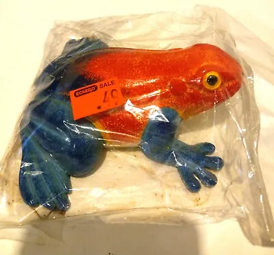 Vintage Plastic Frog Eckerd Drug Store Brand 5 In. Full Size Multi-Color NEW! • $3.99