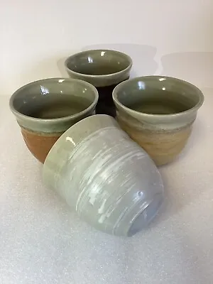 New Boxed World Market Set Of 4 Japanese Tea Cups 4 Unique Colors Zen Inspired  • £15.44