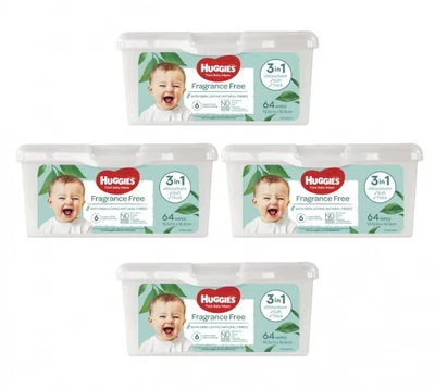 $56.14 • Buy New Huggies Thick Baby Wipes Refillable Tub Fragrance Free - Assorted Designs