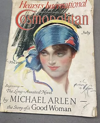 Vintage Antique  July 1928 Cosmopolitan Magazine Old Advertising Cool Cover • $12.95