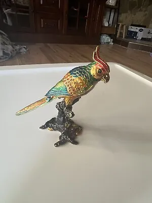 $5 • Buy Nobility Parrot Bejeweled Trinket Box Vhtf Great Condition