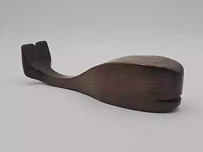 Vintage Wooden Whale Figurine Hand Carved Wood Ocean Nautical Sculpture 12  L • $19.95