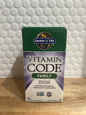Vitamin Code Family Whole Food Multivitamin 120 Vegetarian Capsules Exp 10/24 • $23.50
