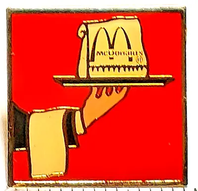 McDonalds Meal Delivered On A Tray  Lapel Pin (031023) • $11.88