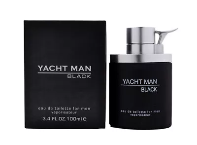 Yacht Man Black By Myrurgia 3.4 Oz EDT Cologne For Men New In Box • $9.89