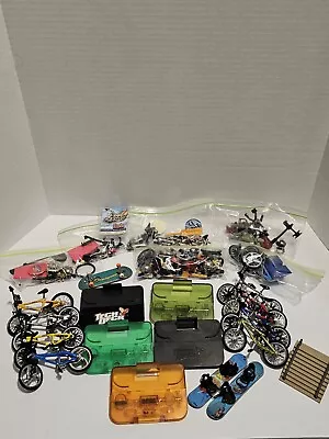 Vintage Tech Deck   Finger Bike Lot  Parts Stands  Snowboard  • $94.99