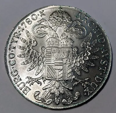 1780 Austria 1 Thaler 83.3% Silver Coin Maria Theresia Restrike  • $28.97