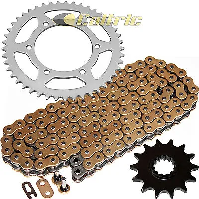 Gold O-Ring Drive Chain & Sprockets For Kawasaki EX250J Ninja 250R 2008-2012 • $50.25