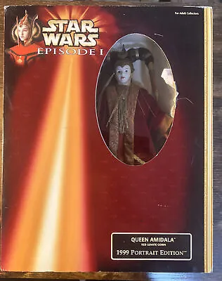 $19.99 • Buy Queen Amidala Red Senate Gown 12 Inch Doll Portrait Edition 1999 Star Wars