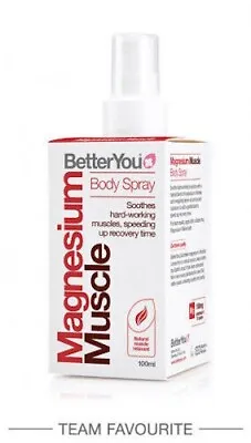 BetterYou Magnesium Muscle Body Spray Soothes Hard-Working Muscles - 100ml UK • £8.95