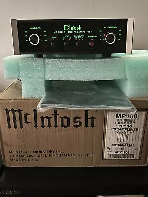 ⭐️⭐️McIntosh MP100 Phono Preamplifier-Original Box And Owner's ManualMINT⭐️⭐️ • $1850