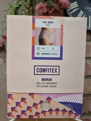 £9.94 • Buy Confitex Beige Moderate Absorbancy Full Brief L Incontinence Underwear Pad NEW