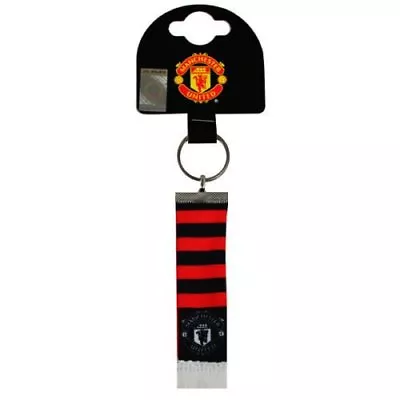 Manchester United FC Official Football Bar Scarf Keyring • £5.99