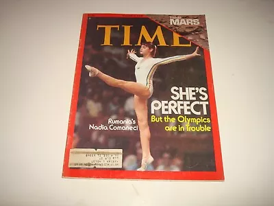 TIME 1976 Magazine Nadia Comaneci COVER Photo Article Inside MARS • $5.95