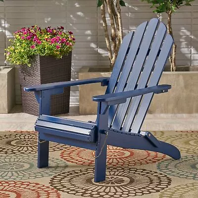 Cara Outdoor Acacia Wood Folding Adirondack Chair • $63.87