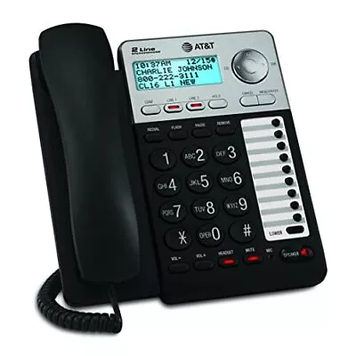 AT&T ML17929 2 Line Corded Phone Speakerphone With Caller ID Call Waiting • $29.67
