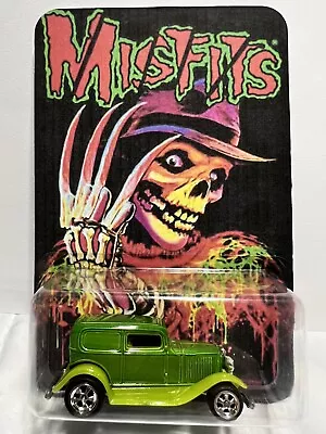 !! CUSTOM !! Hot Wheels Car 34 Ford Delivery Misfits Rock Band Real Riders • $5