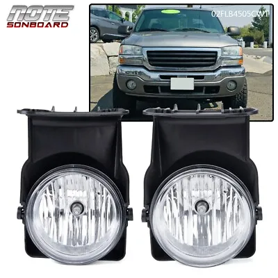 Bumper Fog Lights Lamps Fit For 03-06 GMC Sierra 1500 2500 3500 Pickup • $25.81
