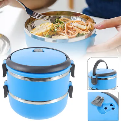 $15.91 • Buy Food Flask Stainless Steel Lunch Box Thermos Vacuum Insulated Travel Portable
