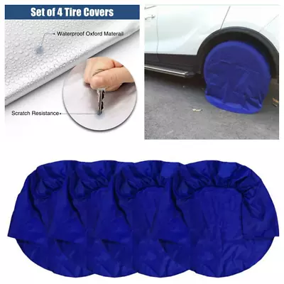 4Pcs Wheel Tire Covers 32'' Tire Protector Cover Set For Trailer Car Truck RV Ne • $29.33