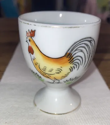 Ceramic Rooster Chicken Cock  Vintage Egg Cup Holder Made In Japan • $5.99