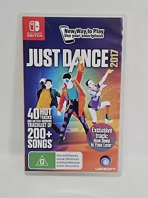 Just Dance 2017 - Nintendo Switch Game VGC Complete + Free Postage Tested • $49.95