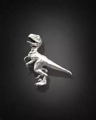 (Presale) 3oz Young Velociraptor Hand-Poured Silver Art Statue 999 Bar • $252