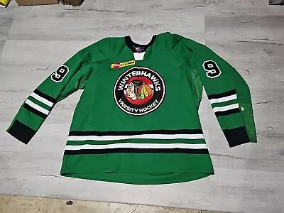 PORTLAND WINTERHAWKS MINOR LEAGUE VARSITY HOCKEY JERSEY Sz 2XL • $29.99