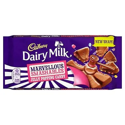 Cadbury Dairy Milk Marvellous Smashables Jelly Popping Candy 180g • £6.99