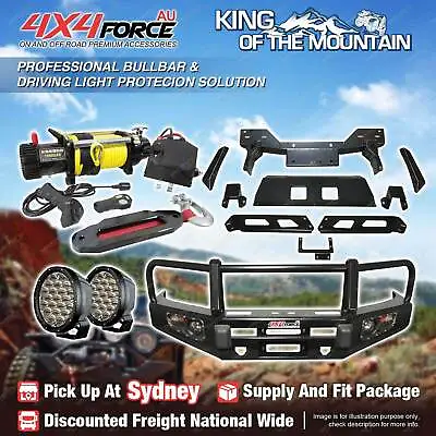 Armor Bullbar Skid Plate 3 LOOP Light Winch For Ford Ranger PX T6 SYD Stock • $1895