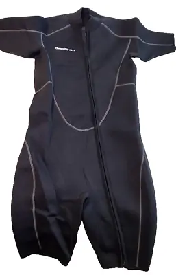 Seaskin Mens 3mm Shorty Wetsuit With Front Zip For Diving Size Medium • $44.99