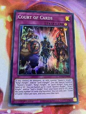 $3 • Buy YUGIOH KICO-EN008 Court Of Cards Super Rare 1st Edition NM