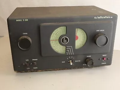 Hallicrafters Model S-38B 4Band Shortwave Ham Radio Receiver FOR PARTS OR REPAIR • $49