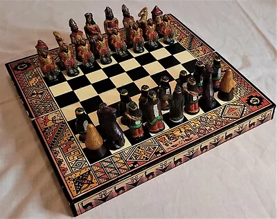 Ceramic Chess Set INCAS VS CONQUISTADORS Hand Made./PERU/ • £49.99