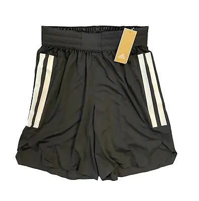 Adidas Men's Basketball Shorts (Size M) NBA Asvel A M Black Logo Shorts - New • £29.99