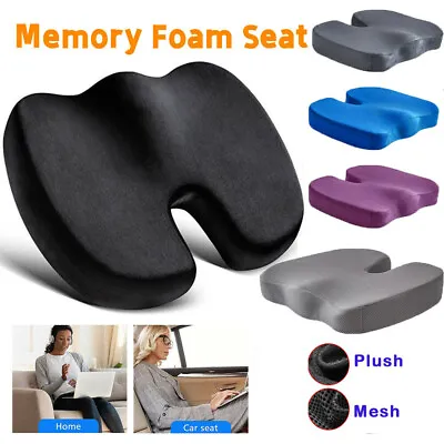 $17.22 • Buy Orthopaedic Memory Foam Seat Cushion Support Pain Chair Pillow Car Office Coccyx
