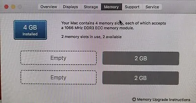 Mac Pro 2009 OS X EI Capitan 2.66 GHz Quad-Core Intel Xeon 640GB 4GB RAM (1) • £280