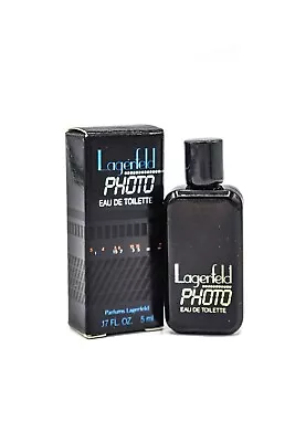 Karl Lagerfeld Photo Mini Eau De Toilette 5ml 0.17oz Splash Men Cologne New    • $10
