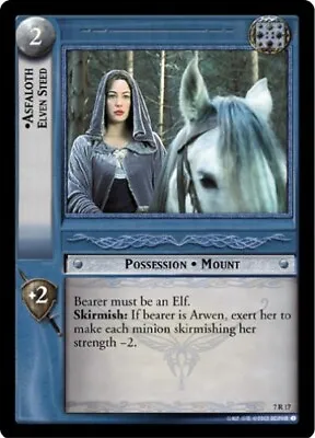 LOTR ROTK Set ASFALOTH ELVEN STEED 7R17 Foil NM/MINT Top Shelf Card • $147.75